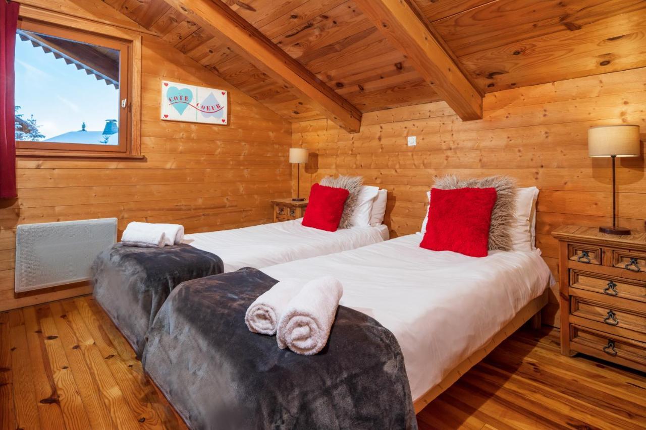 Chalet Cote Coeur, La Tania, With Outdoor Hot Tub And 7 Ensuite Rooms Zewnętrze zdjęcie